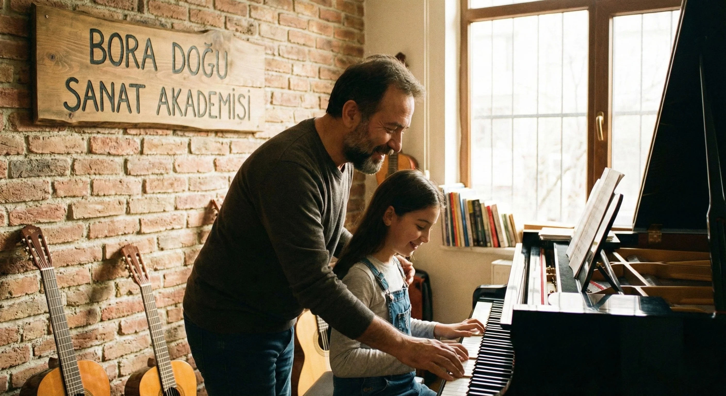 Çorlu Müzik Kursu - Piyano eğitimi alan öğrenci, Bora Doğu Sanat Akademisi Çorlu piyano kursu